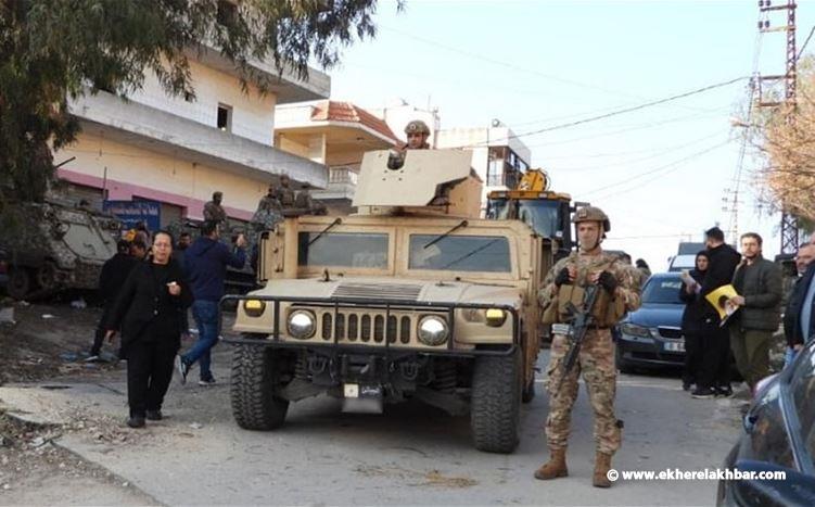 الجيش: وحداتنا العسكرية انتشرت في دير ميماس ومناطق حدودية أخرى في جنوب الليطاني