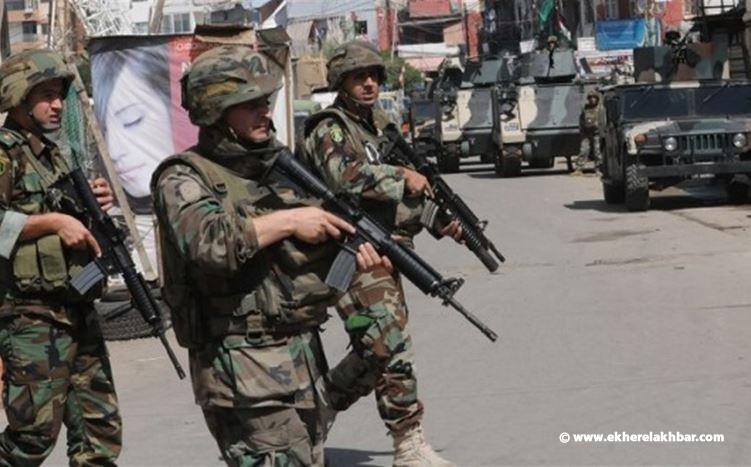 الجيش: عمليات دهم في مخيم نهر البارد بحثا عن أسلحة ومطلوبين